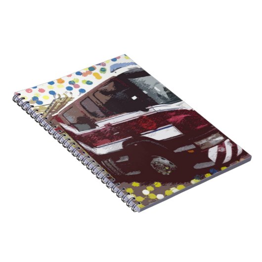 Löschfahrzeug Notizblock (Rechte Seite)