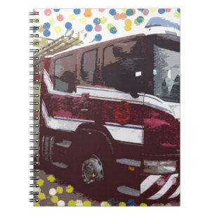 Löschfahrzeug Notizblock