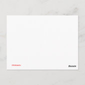 Löschfahrzeug Postkarte (Rückseite)