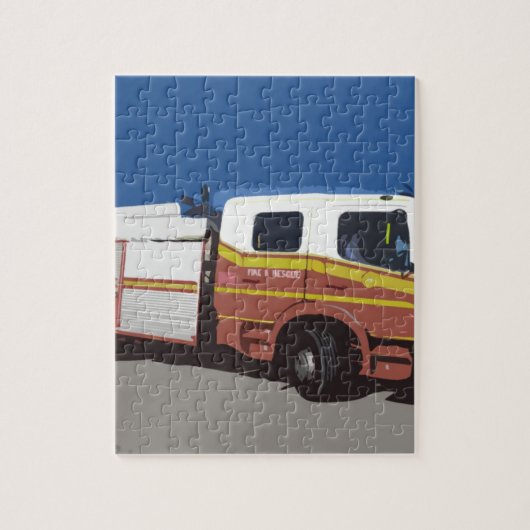 Löschfahrzeug Puzzle (Vertikal)