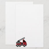 Löschfahrzeugbriefpapier Briefpapier (Vorne/Hinten)