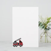Löschfahrzeugbriefpapier Briefpapier (Stehend Vorderseite)