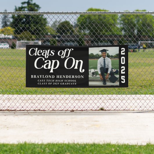 Löscht aus, Cap on Athlete Abschluss Foto Banner (Insitu)