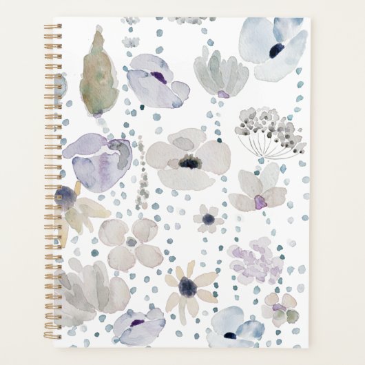 lose Aquarell-Blume Planer (Vorderseite)