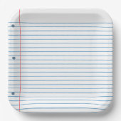 Lose Blätterplatte für Zurück zur Schule Pappteller (Vorderseite)