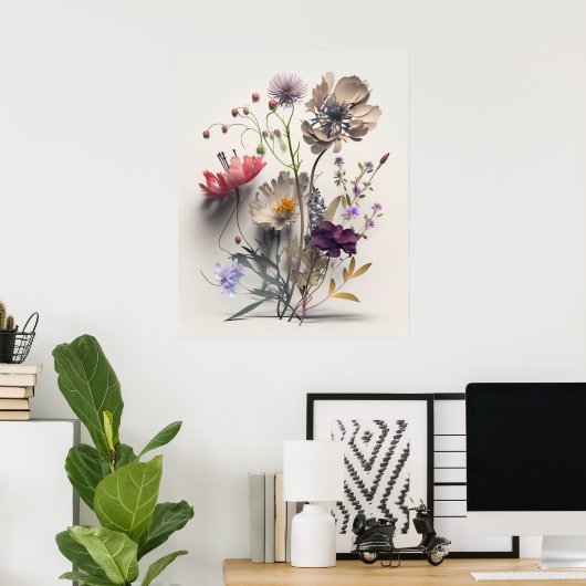 Lose Blume Poster (Heimbüro)