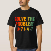 Löse das Problem 67 Meme Mathelehrer Gen Alpha  T-Shirt (Vorderseite)