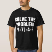 Löse das Problem 67 Meme Mathelehrer Gen Alpha T-Shirt (Vorderseite)