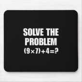 Löse das Problem 67 Meme Sechs Sieben Elementar Ma Mousepad (Vorne)