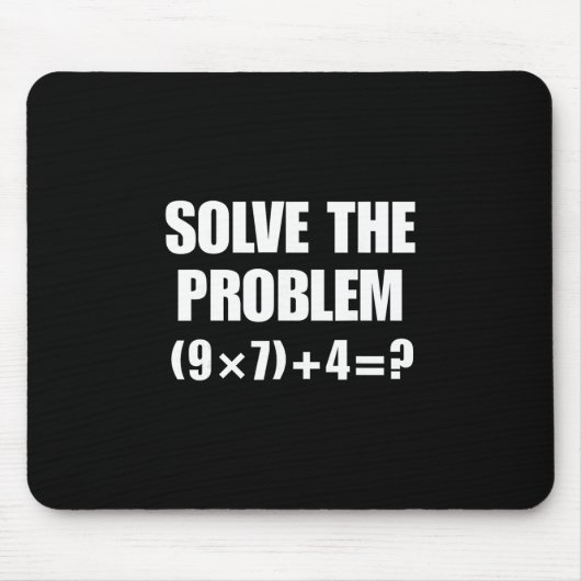 Löse das Problem 67 Meme Sechs Sieben Elementar Ma Mousepad (Vorne)