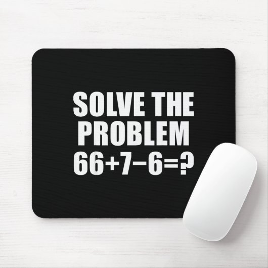 Löse das Problem 67 Meme Six Seven Elementare Mat Mousepad (Mit Mouse)