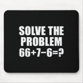 Löse das Problem 67 Meme Six Seven Elementare Mat Mousepad (Vorne)