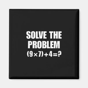 Löse das Problem 67 Meme Six Seven Elementary Mat Magnet