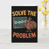 Löse das Problem 67 Meme Truthahn Mathelehrer Als Karte (Gelbe Blume)