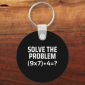 Löse das Problem 67 Sechs Sieben Lustiger Mathemat Schlüsselanhänger (Vorderseite)