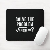Löse das Problem 67 Sechs Sieben Quadratwurzel 448 Mousepad (Mit Mouse)