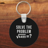 Löse das Problem 67 Sechs Sieben Quadratwurzel 448 Schlüsselanhänger (Vorderseite)