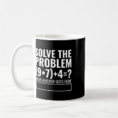 Löse das Problem 67 Six Seven Lustiger Mathematikl Kaffeetasse (Links)