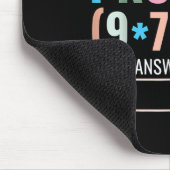 Löse das Problem 67 Six Seven Lustiger Mathematikl Mousepad (Ecke)