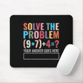 Löse das Problem 67 Six Seven Lustiger Mathematikl Mousepad (Mit Mouse)
