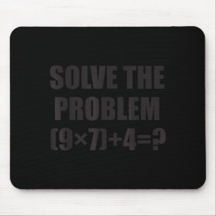 Löse das Problem Lustig 67 Meme Brainrot Mathe-Leh Mousepad