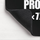 Löse das Problem – Lustige Mathe-Gleichung (9×7)+4 Mousepad (Ecke)