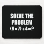 Löse das Problem, lustiger 67 Lehrer Mousepad (Vorne)