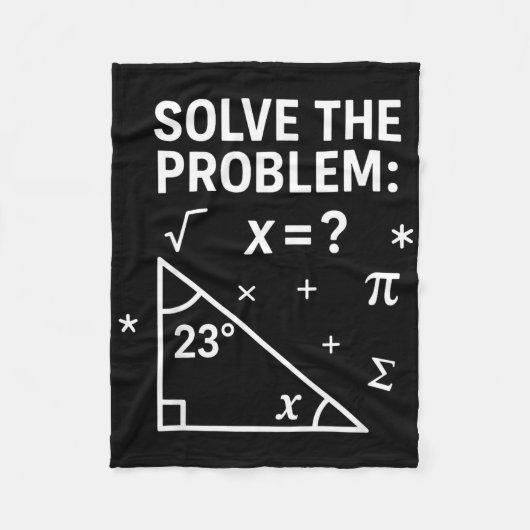 Löse das Problem Lustiger Mathe 67 Meme Lehrer Sch Fleecedecke (Vorderseite)