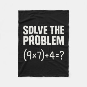 Löse das Problem Lustiger Mathe 67 Meme Lehrer Sch Fleecedecke