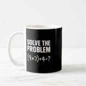 Löse das Problem Lustiger Mathe 67 Meme Lehrer Sch Kaffeetasse (Links)