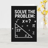 Löse das Problem Lustiger Mathe 67 Meme Lehrer Sch Karte (Gelbe Blume)