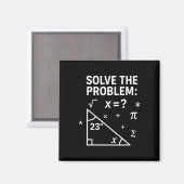 Löse das Problem Lustiger Mathe 67 Meme Lehrer Sch Magnet (Vorderseite/Rückseite)
