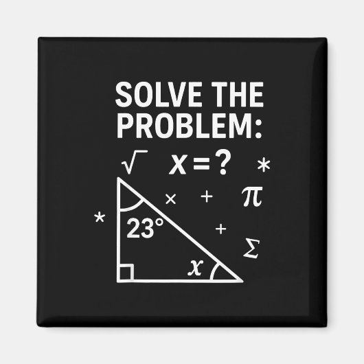 Löse das Problem Lustiger Mathe 67 Meme Lehrer Sch Magnet (Vorne)