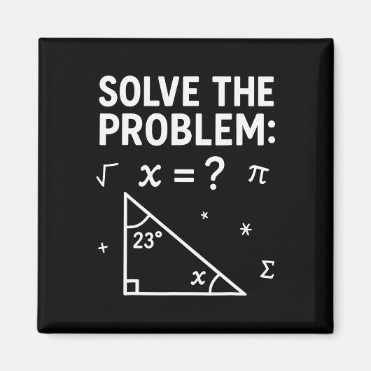 Löse das Problem, mach die Mathe 67 Meme Lustiger  Magnet (Vorne)