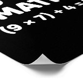 Löse das Problem, mach die Mathe 67 Meme Lustiger Poster (Ecke)