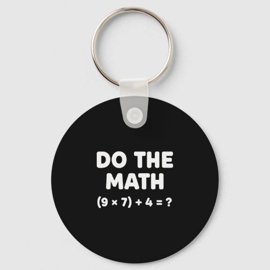 Löse das Problem, mach die Mathe 67 Meme Lustiger Schlüsselanhänger (Vorderseite)
