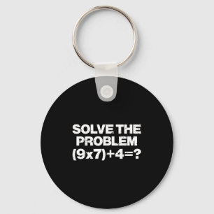 Löse das Problem Mathe 67 Meme 6 7 Kostüm Kinder B Schlüsselanhänger