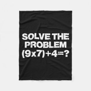 Löse das Problem Mathe 67 Meme 6 7 Kostüm Kinder J Fleecedecke