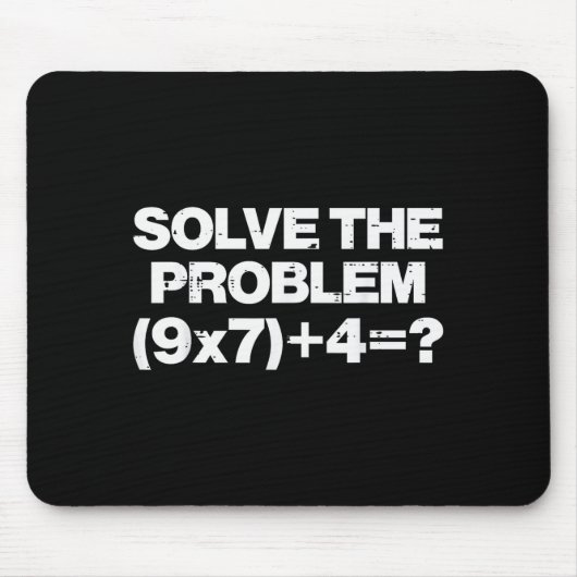 Löse das Problem Mathe 67 Meme 6 7 Kostüm Kinder J Mousepad (Vorne)