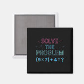 Löse das Problem Rechne 67 Meme Lustiger Lehrer Magnet (Vorderseite/Rückseite)