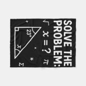 Löse das Problem, rechne die Mathematik 67 Meme Lu Fleecedecke (Vorderseite (Horizontal))