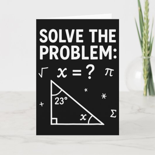 Löse das Problem, rechne die Mathematik 67 Meme Lu Karte (Vorderseite)