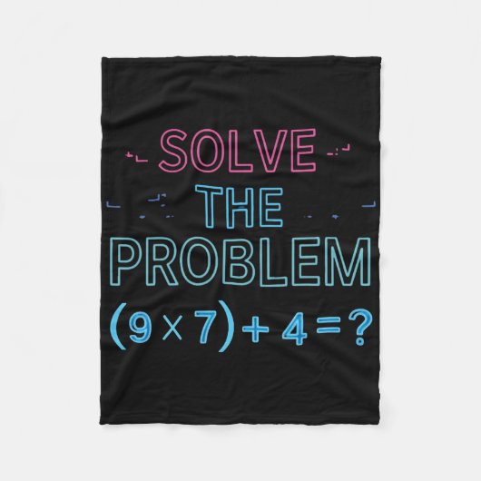 Löse das Problem Rechne die Mathematik 67 Meme Lus Fleecedecke (Vorderseite)