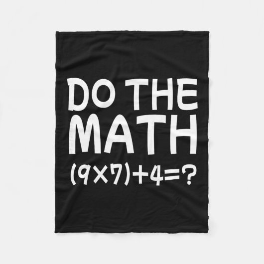 Löse das Problem Rechne die Mathematik 67 Meme Lus Fleecedecke (Vorderseite)