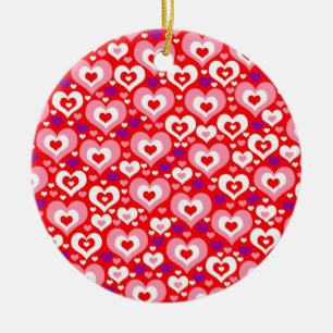 Lose der Herz-Valentinstag-Verzierung Keramikornament