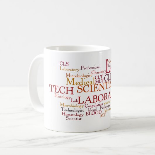 LOSE DES LABORwissenschaftlers FASST KAFFEE-TASSE Kaffeetasse (Vorderseite Links)