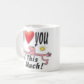 Lose des Liebens Kaffeetasse (Vorderseite Links)