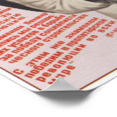 Löse die Lenin-Flagge Poster (Ecke)