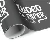 Lose Diper Funny New Parents Vater Mama Spaß Diape Geschenkpapier (Rolleneckpunkt)