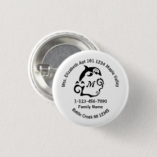 Lose Dolphin Swimming Zuhause Button